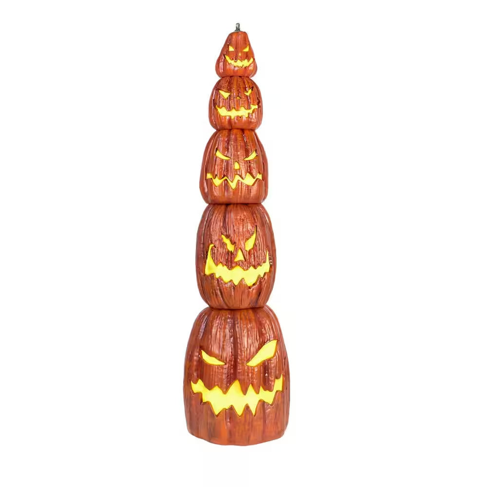 8 ft. Giant Sized LED Pumpkin Lantern Stack