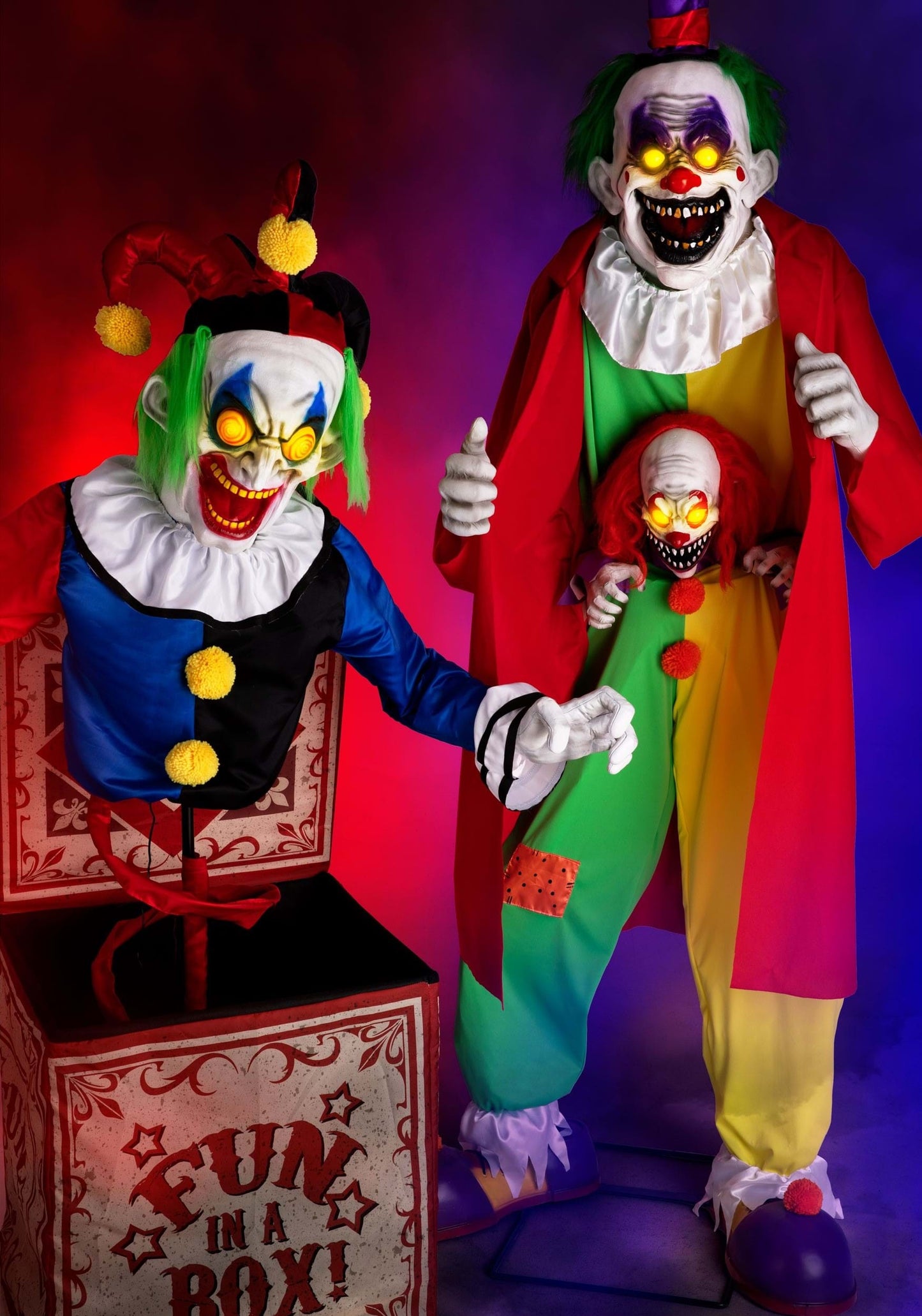 Horrifying Jack in Box Animatronic Halloween Decoration