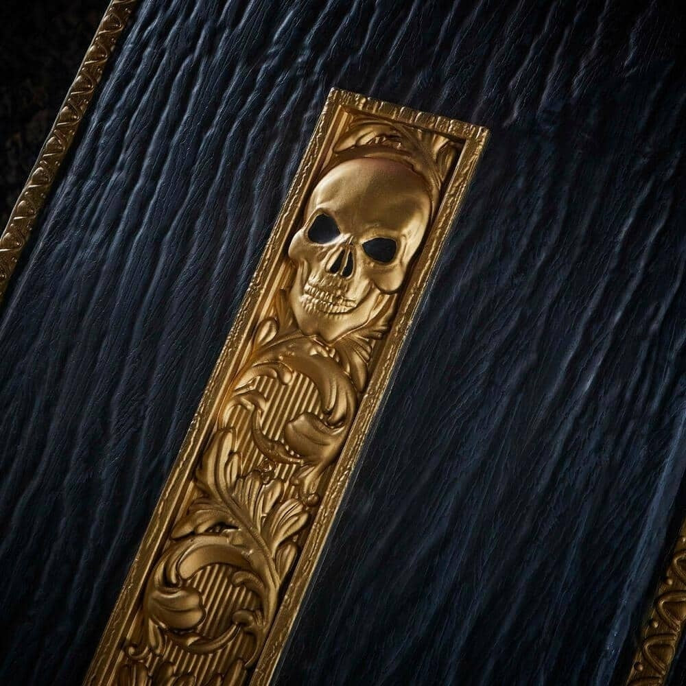 LED Lit Gold Encrusted Casket
