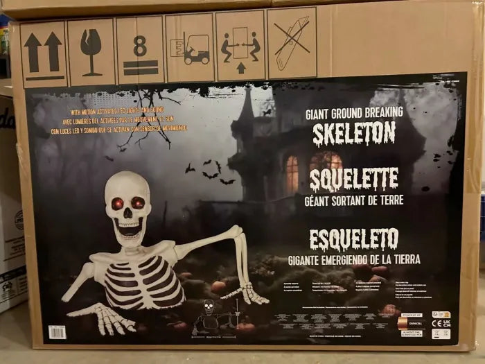 🎃Halloween Pre-sale 50% OFF🔥–Towering Skeleton with LED Eyes & Haunting Sounds👻(Limited Stock)