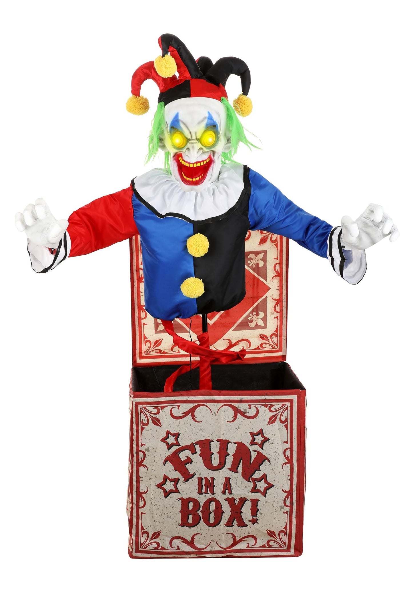 Horrifying Jack in Box Animatronic Halloween Decoration