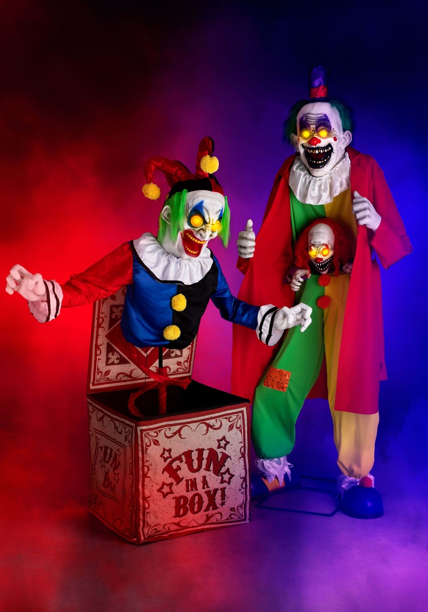 Horrifying Jack in Box Animatronic Halloween Decoration