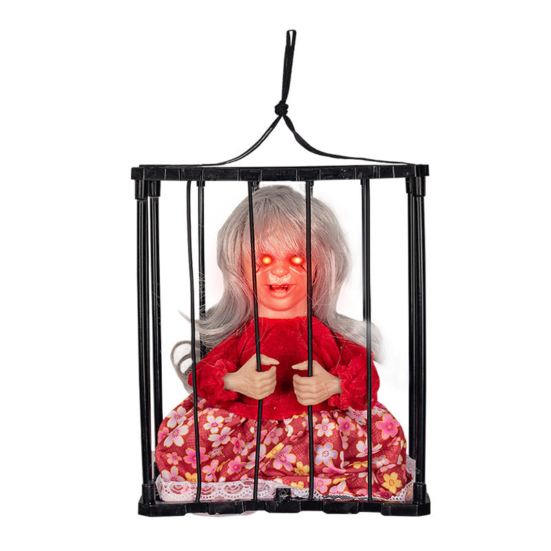 Halloween Skeleton Cage Prisoner
