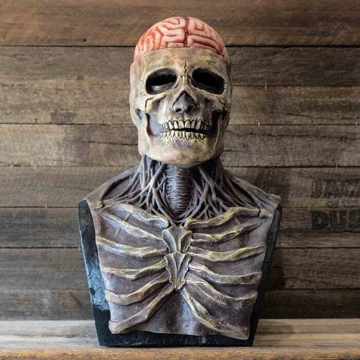 💀EARLY HALLOWEEN SALE - Bare brain skull latex mask
