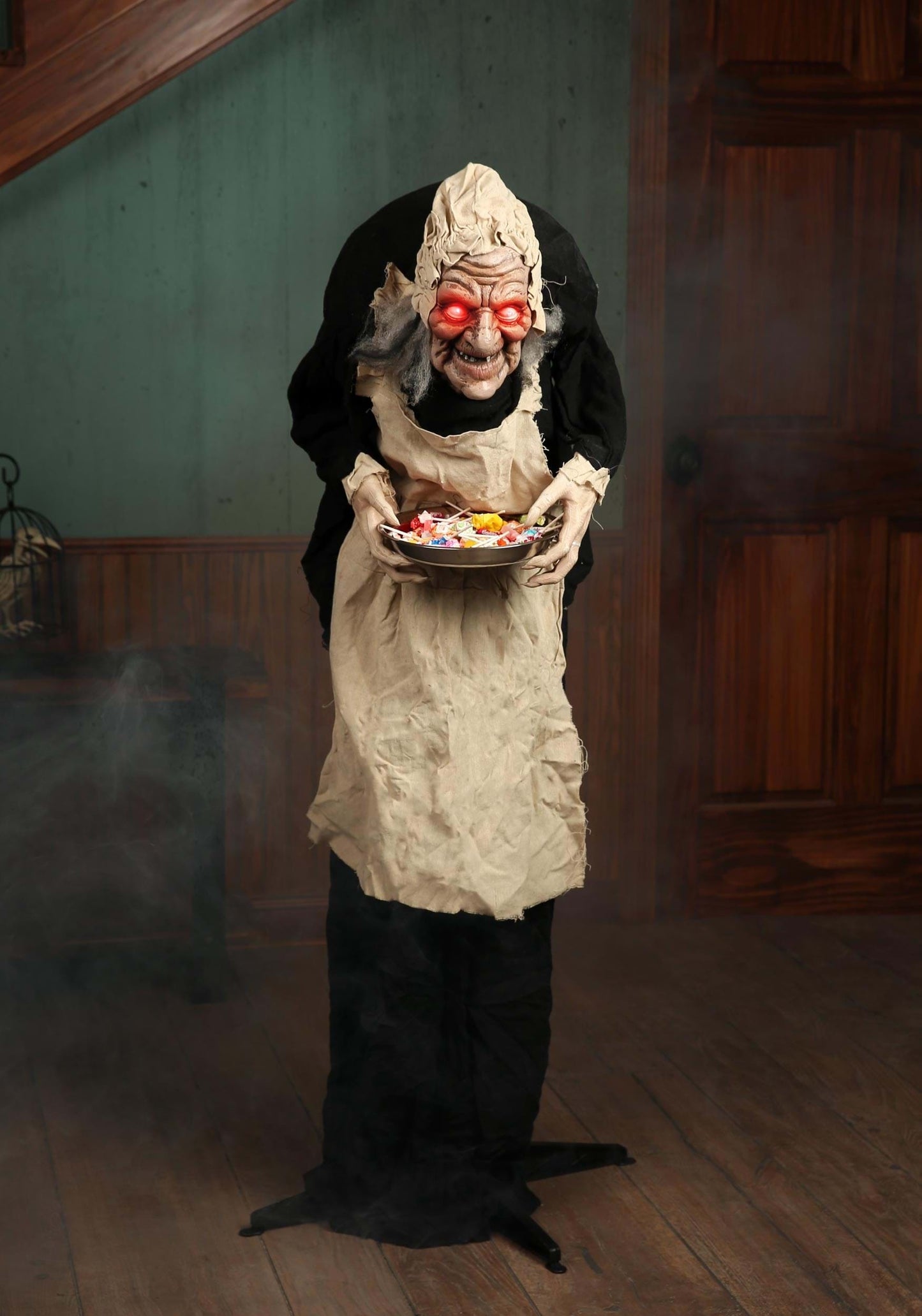5 Foot Animatronic Old Hag Decoration