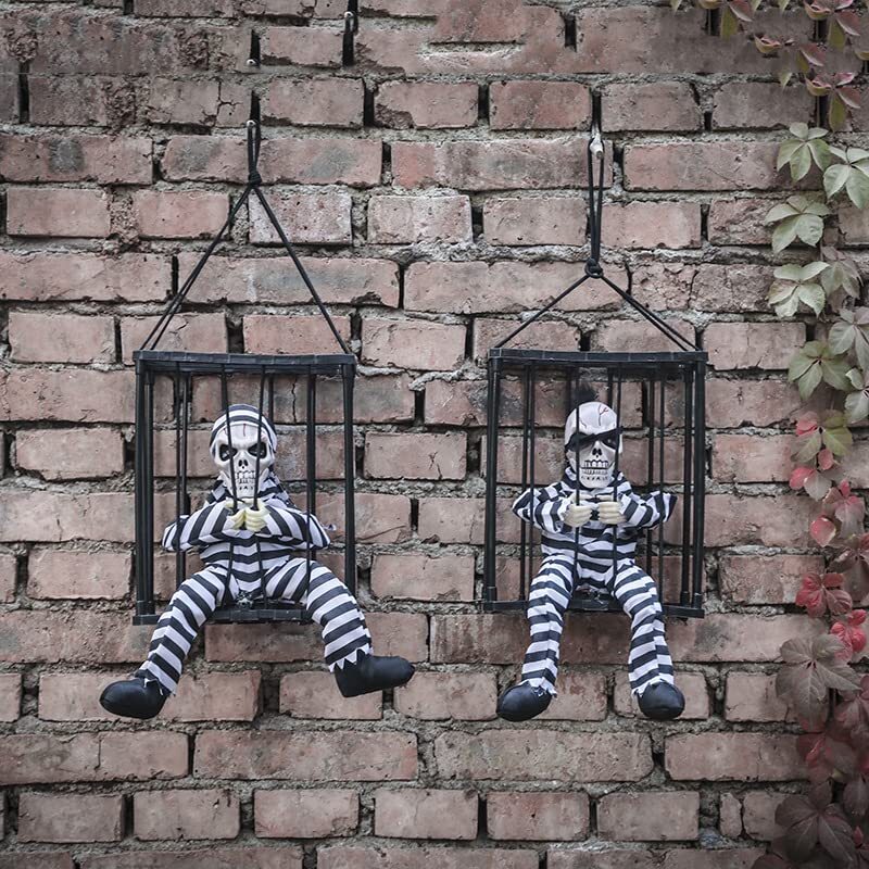 Halloween Skeleton Cage Prisoner