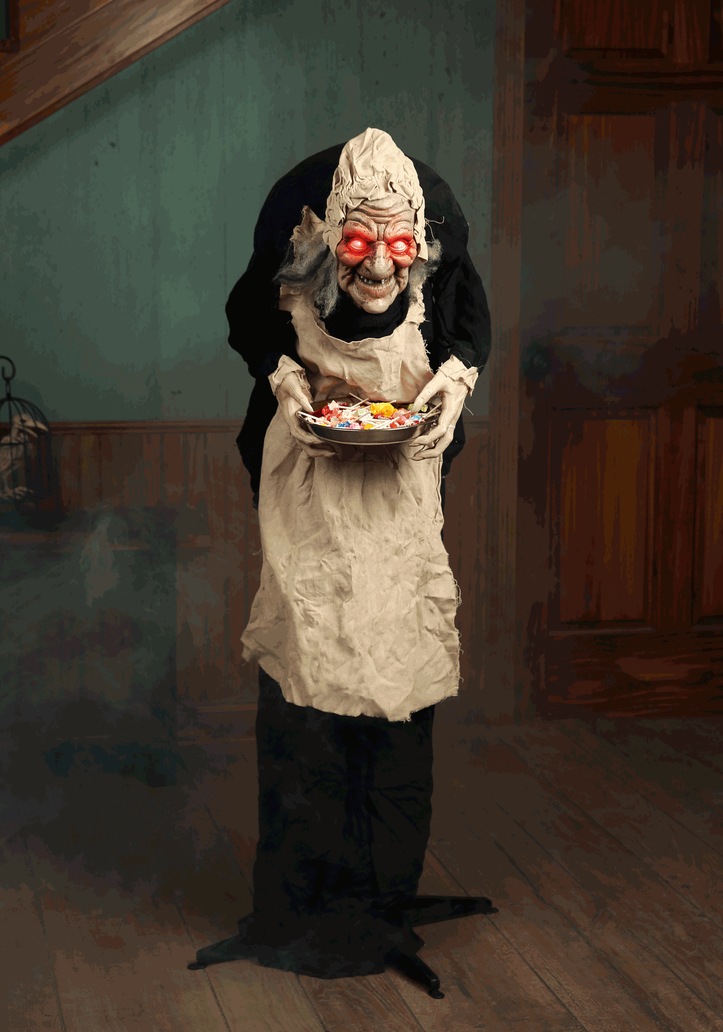 5 Foot Animatronic Old Hag Decoration
