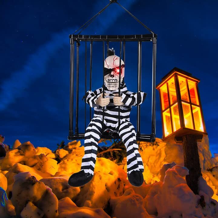 Halloween Skeleton Cage Prisoner