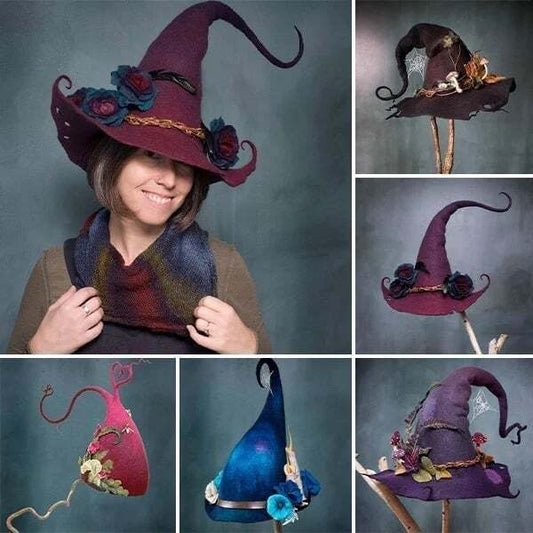 🔥Summer Hot Sale-49%OFF 🔥Halloween Party Felt Witch Hats