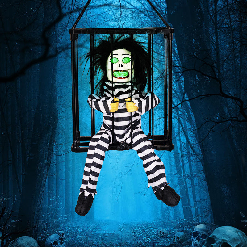 Halloween Skeleton Cage Prisoner