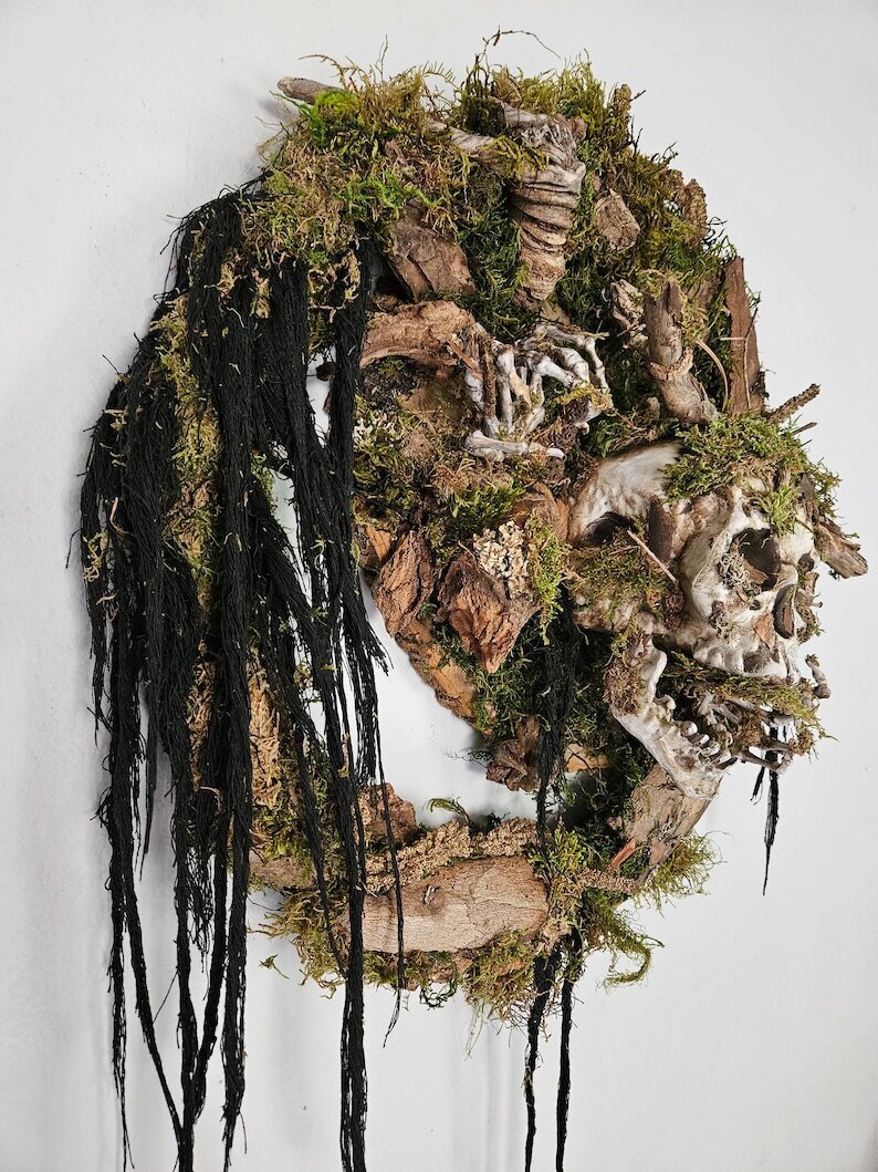 Halloween Skull Wreath