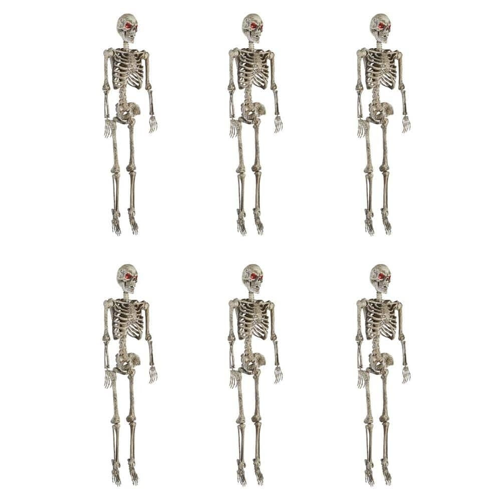 💝 Buy 1 Get 5 FREE! ✨Poseable Pitted Skeleton with LED Eyes (6-Pack)