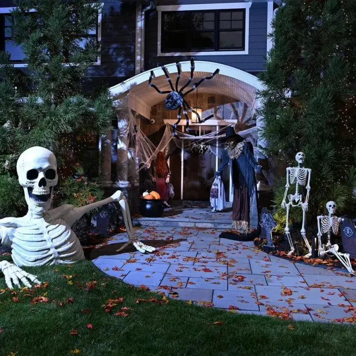 🎃Halloween Pre-sale 50% OFF🔥–Towering Skeleton with LED Eyes & Haunting Sounds👻(Limited Stock)