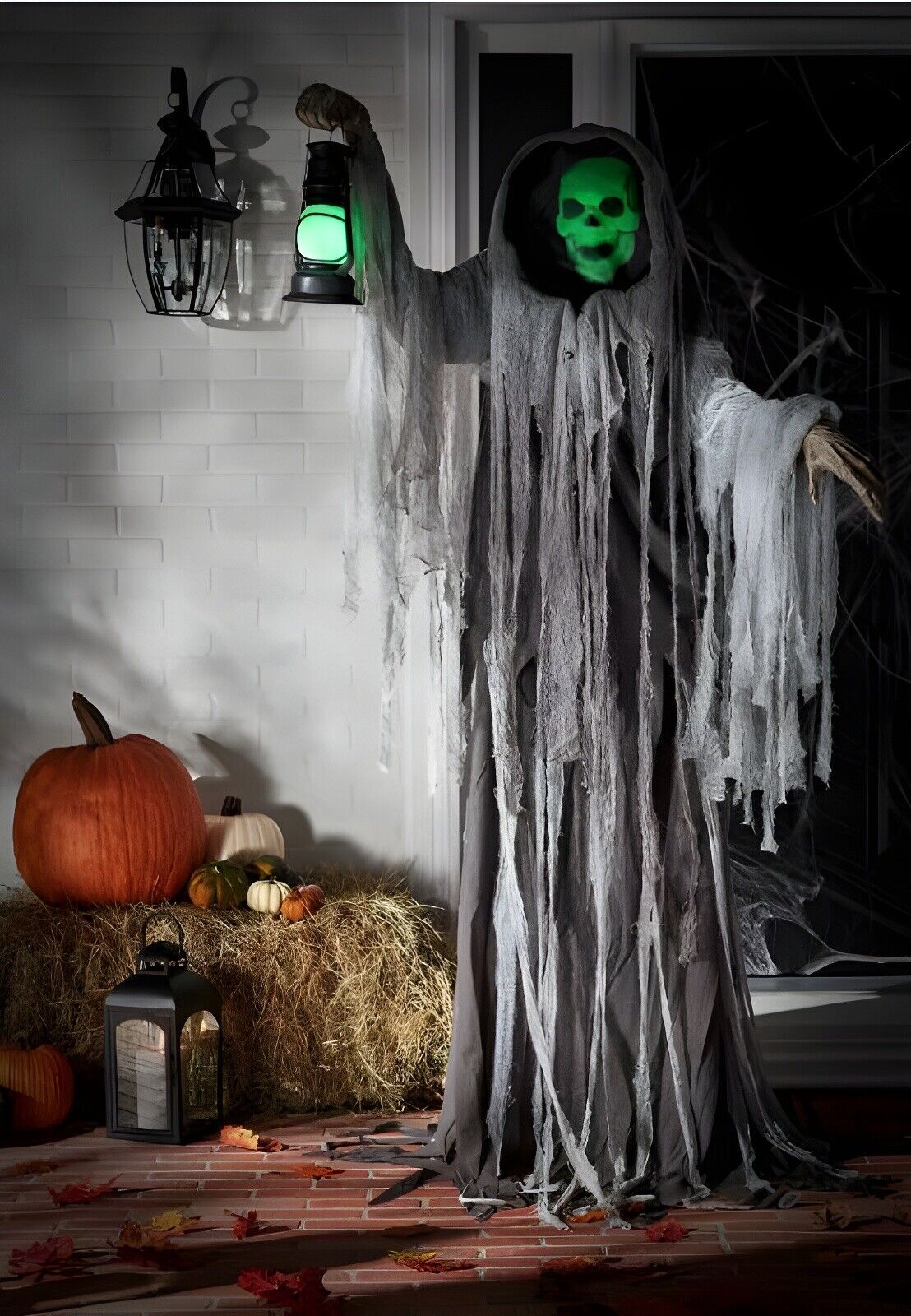 67" Halloween Animatronics Grim Reaper with Wings