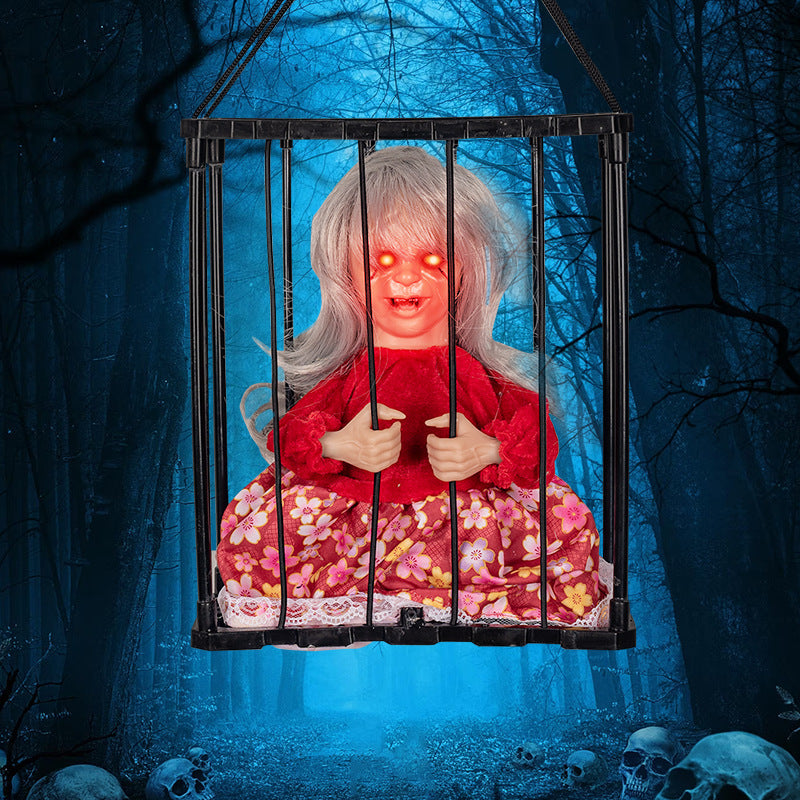 Halloween Skeleton Cage Prisoner