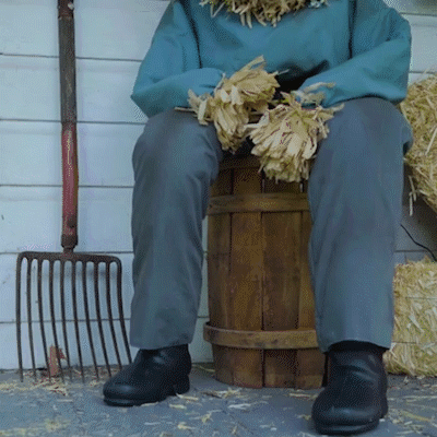 Sitting Scarecrow Animatronic