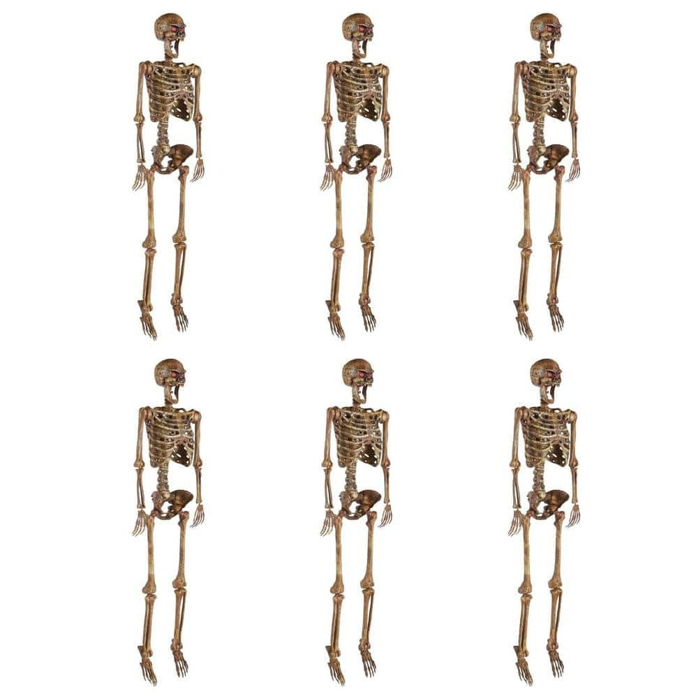 💝 Buy 1 Get 5 FREE! ✨Poseable Pitted Skeleton with LED Eyes (6-Pack)