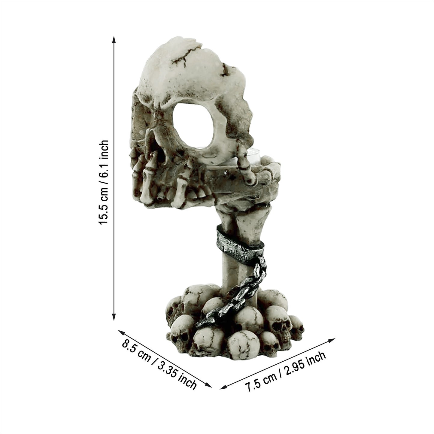 Deliberation Tealight Holder/Halloween Decor, Home Horror Decor