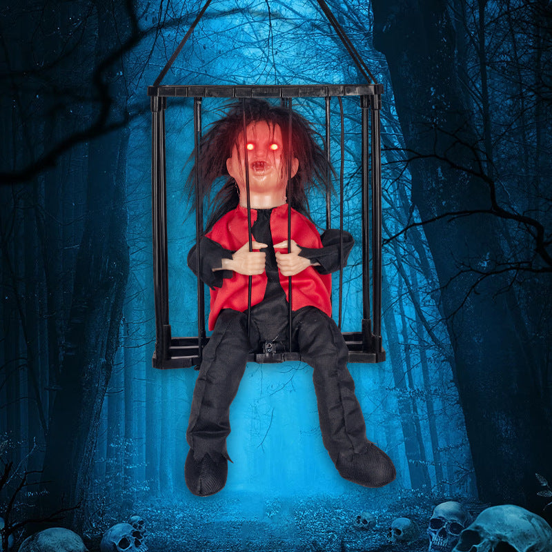 Halloween Skeleton Cage Prisoner