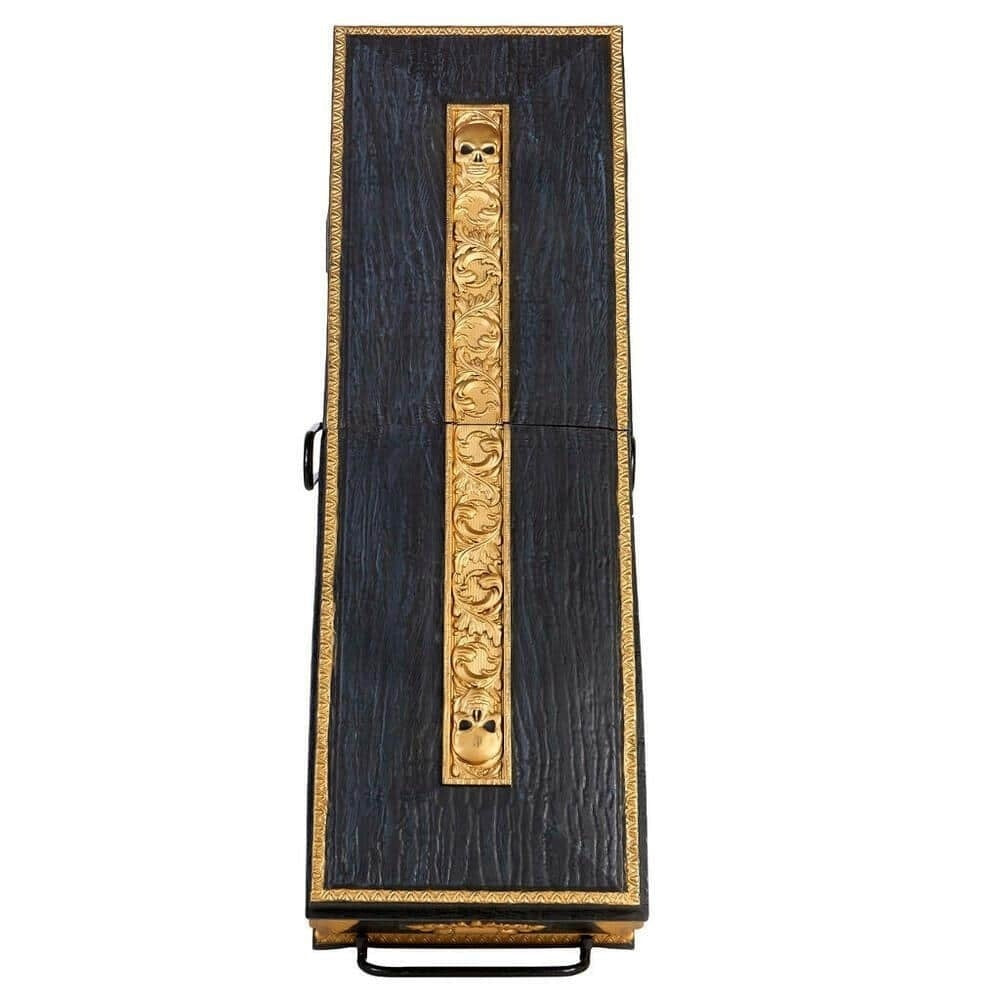 LED Lit Gold Encrusted Casket