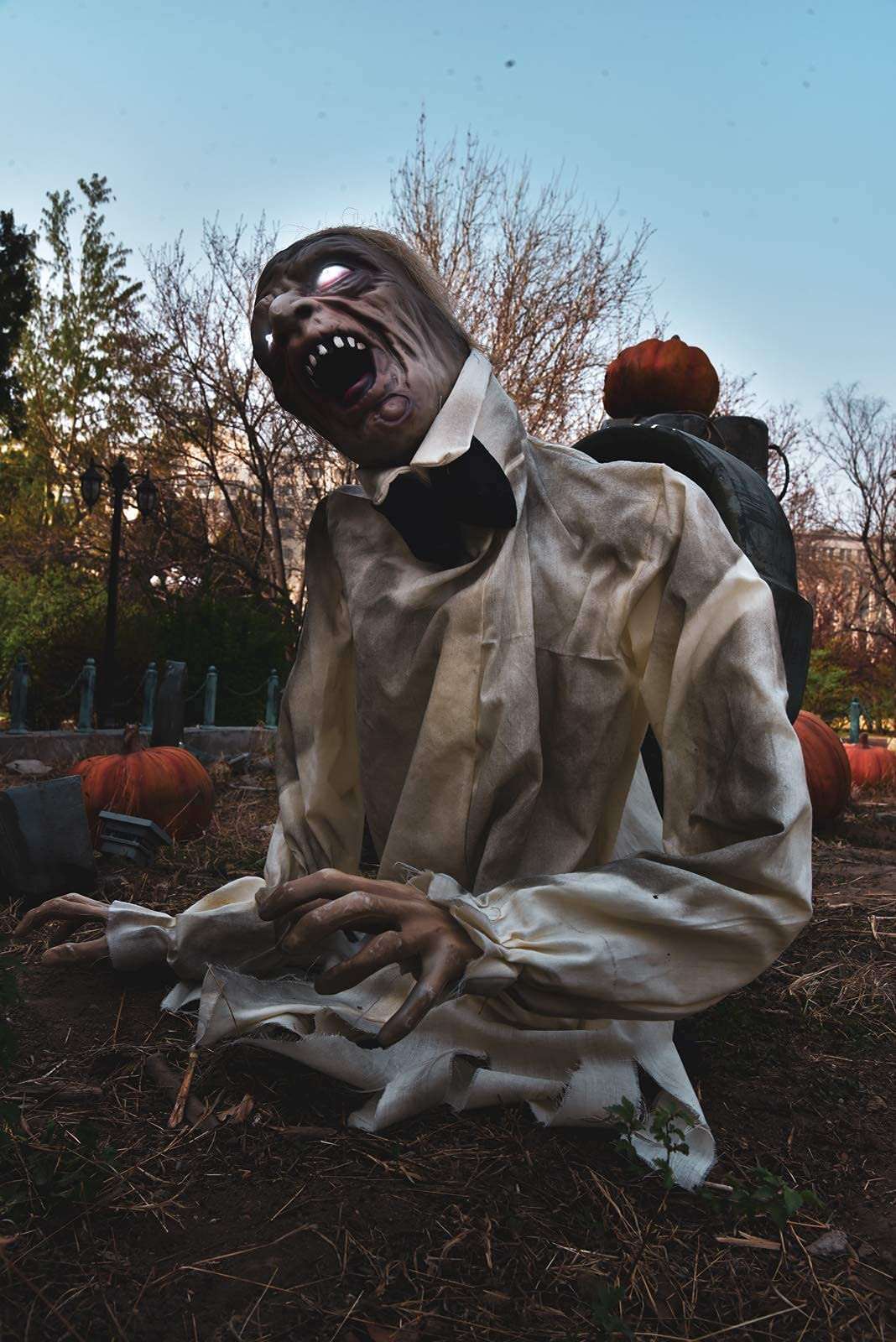 Scary Zombie Halloween Outdoor Decorations Animated